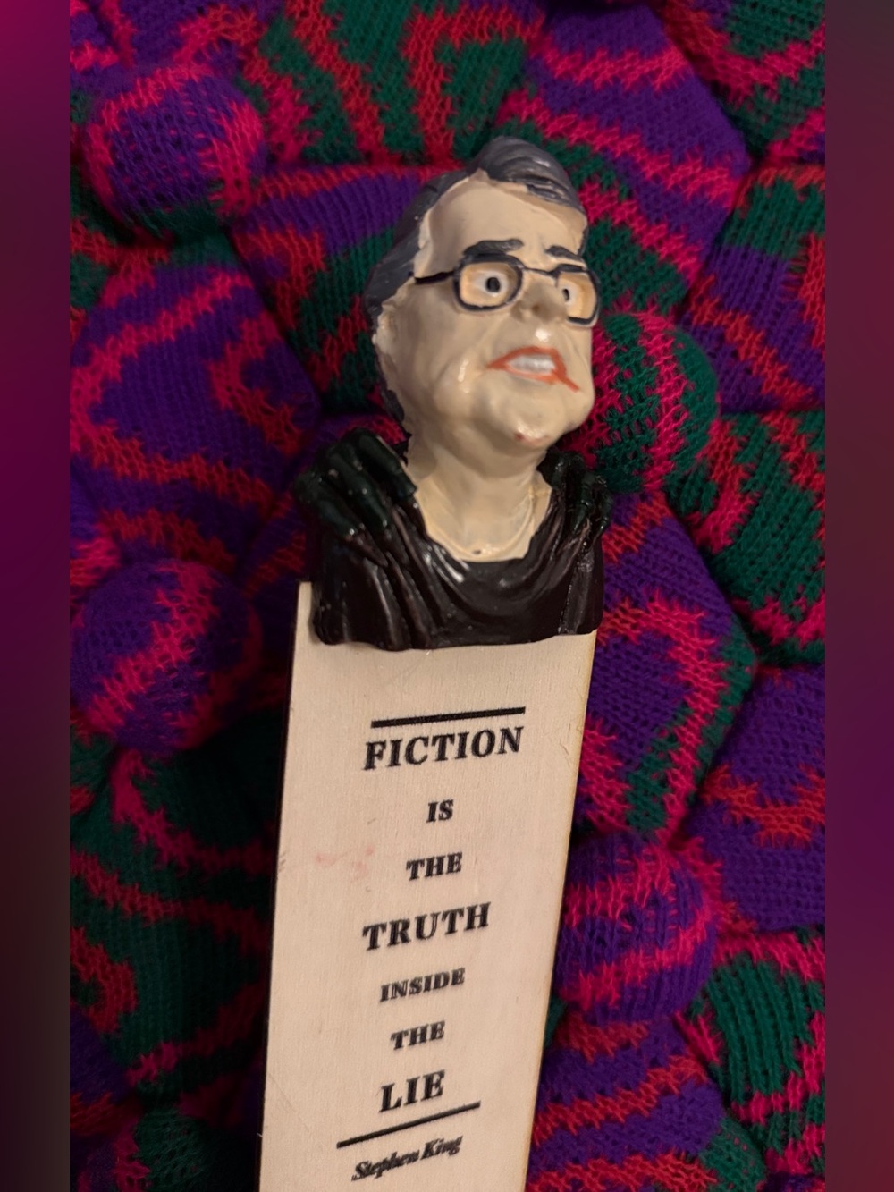 Vintage AFS Sculpture Stephen King Bookmark - Picture 3 of 7